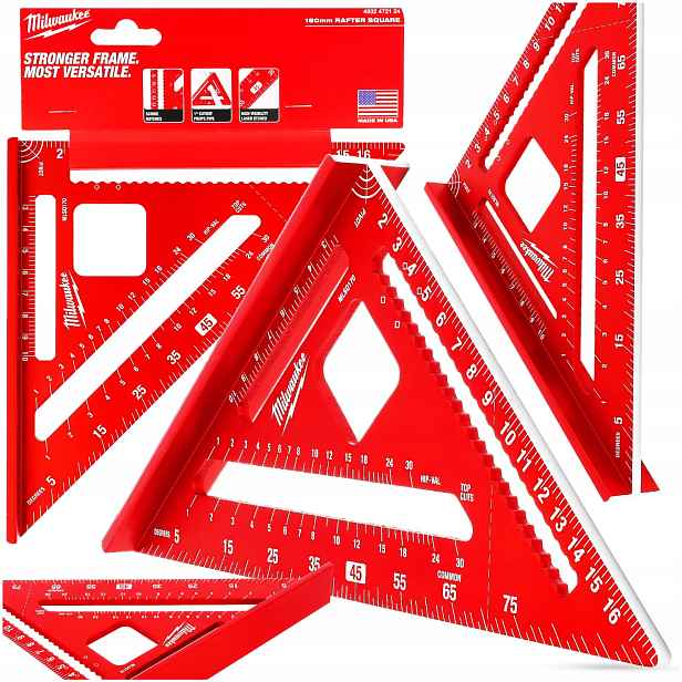 Úhelník Milwaukee Aluminiový Tesařský Rozteč Metrická 18 cm
