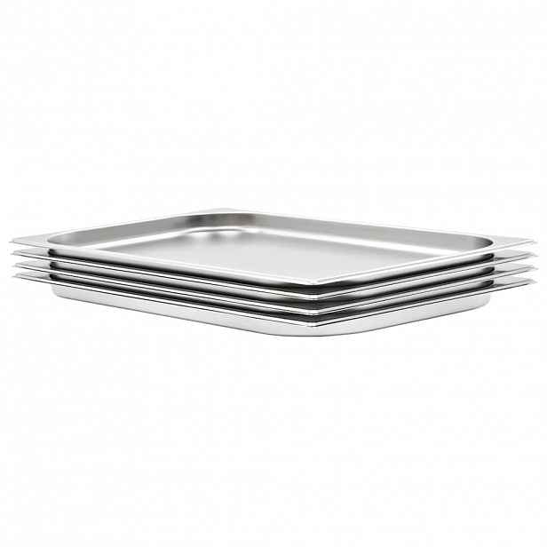 vidaXL Gastronádoby 4 ks GN 1/1 20 mm nerezová ocel