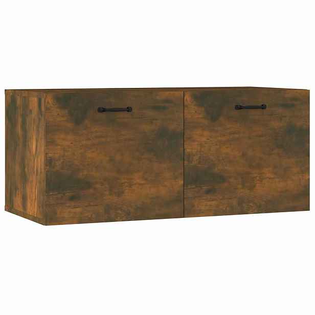 vidaXL Nástěnná skříňka kouřový dub 80 x 36,5 x 35 cm kompozit