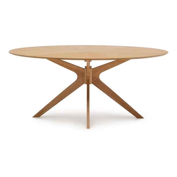 Jídelní stůl s deskou v dubovém dekoru 110x180 cm Naanim – Kave Home