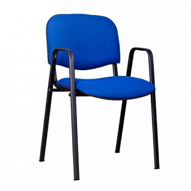 Konferenční židle ISO s područkami modrá