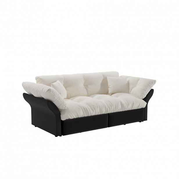 Urban Meuble ROZKLÁDACÍ POHOVKA z veluru v prošívaném designu, funkce 3 v 1 a postel Queen-Size