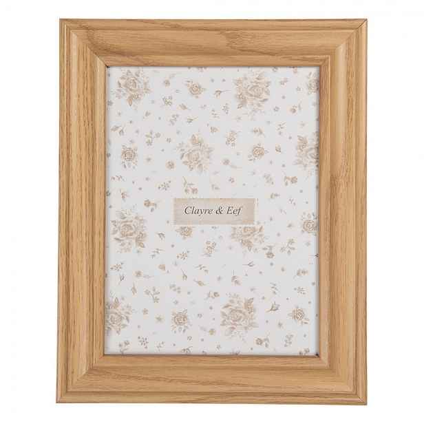 Přírodní dřevěný fotorámeček Ten S - 15*2*20 cm / 10*15 cm Clayre & Eef