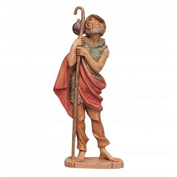 Putovník s holí, pro figurky o výšce 19 Cm Originální Figura Firmy Fontanini