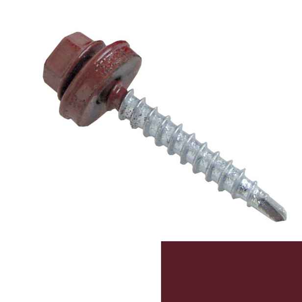 Šroub samořezný spojovací MAXIDEK FRS 4,8×35 RAL 3005 vínová