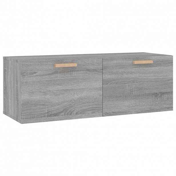 vidaXL Nástěnná skříňka šedá sonoma 100x36,5x35 cm kompozitní dřevo