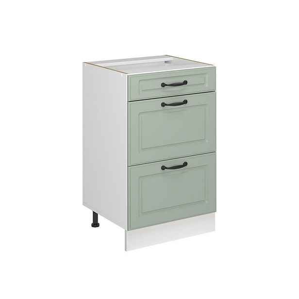 Vicco SPODNÍ SKŘÍŇKA KUCHYŇSKÉ LINKY R-Line, Mint venkovský dům/Bílá, 50 cm bez pracovní desky