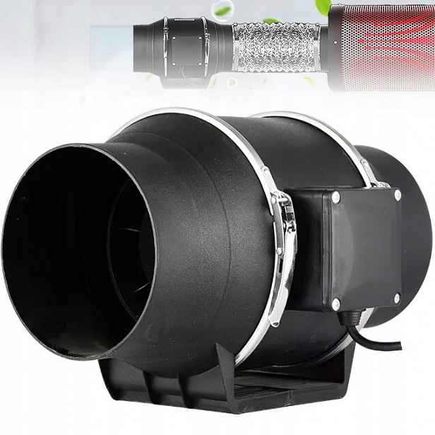 Koupelnový Kanálový Odtahový Ventilátor Tichý Domácí Ø100 mm 220 m³/h