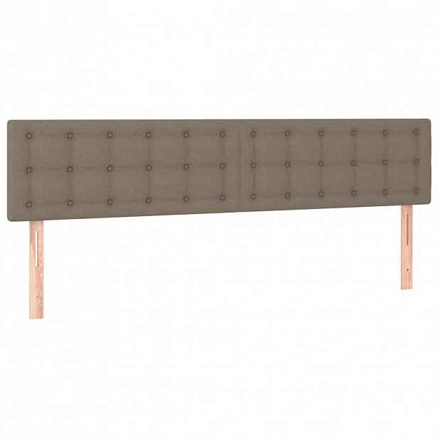 vidaXL Čela postele béžová 180x5x78/88 cm látka