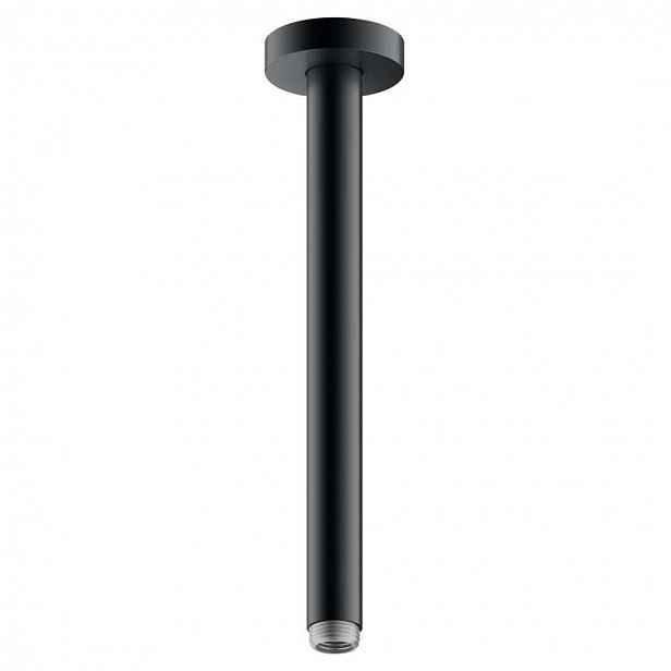 Keuco Elegance - Sprchové rameno stropní, délka 30 cm, černý chrom kartáčovaný 51689130300