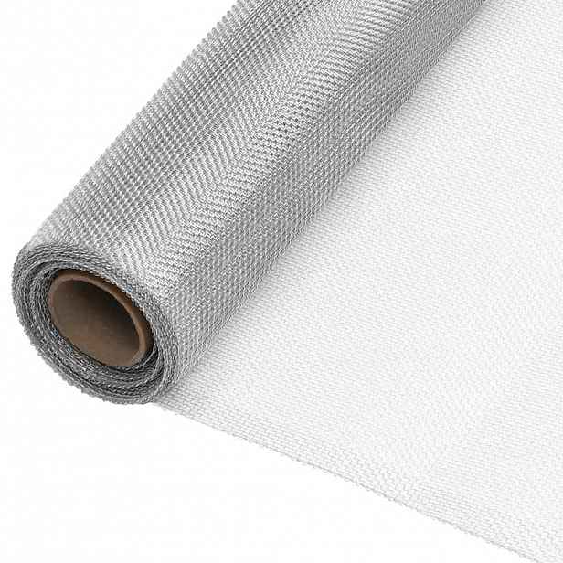 vidaXL Síť proti hmyzu hliník 112 x 2000 cm stříbrná