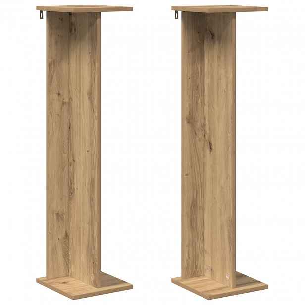 vidaXL Stojan na rostliny 2 ks Dub artisan 25 x 25,5 x 100,5 cm