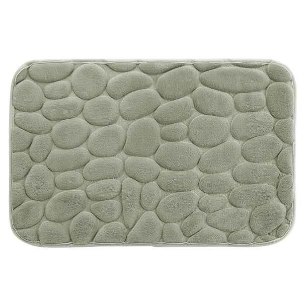 Zelená koupelnová předložka 50x80 cm Ricochet – douceur d'intérieur