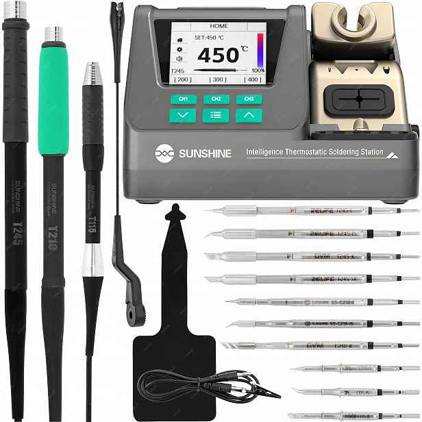 Přesná Pájecí Stanice Sunshine H3 80W 11 Hrotů C115 C210 C245