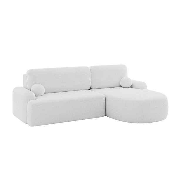 ALTDECOR ROHOVÁ SEDAČKA s funkcí spaní a úložným prostorem LIRA-L - 264x172x89 bílá