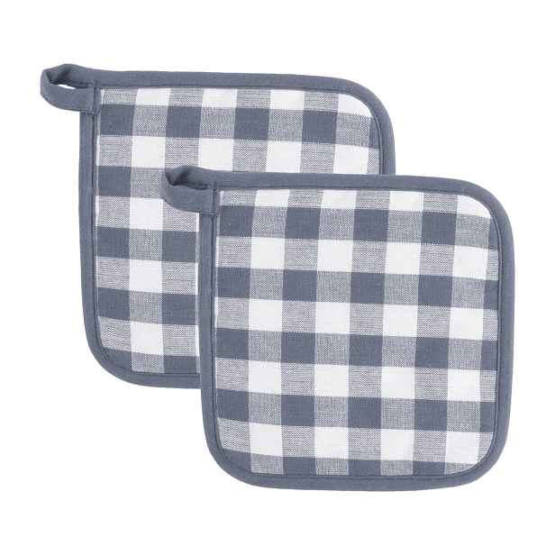 Bavlněné chňapky v sadě 2 ks Gingham – Tiseco Home Studio