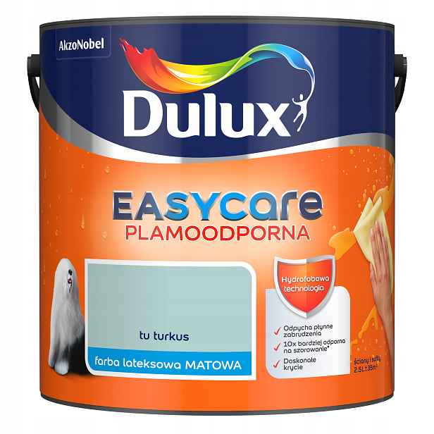 Dulux EasyCare barva Tu tyrkysová matná 2,5L