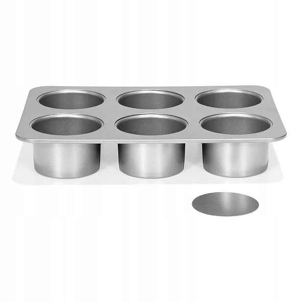 Formy Na Sušenky Patisse 6 kusů mini s vyjímatelným dnem, kovové, 8 cm