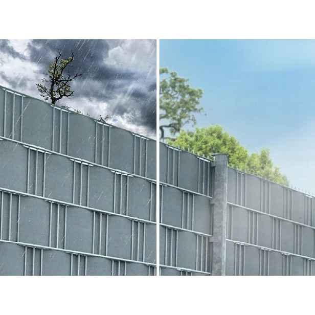Kryt plotu závěs stínící panelové pásy na panely plotu 140 m 4x35 m šedá