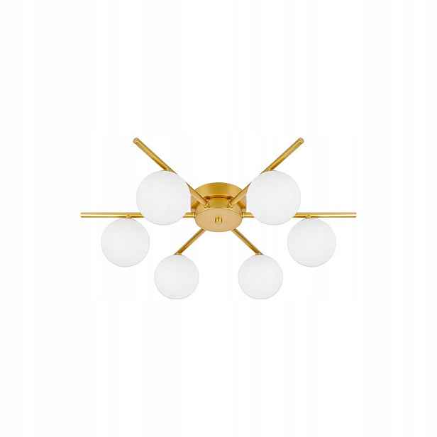 Led Lustr G9 BALI-10 Zlatý 20W Ø580MM Ocel Sklo