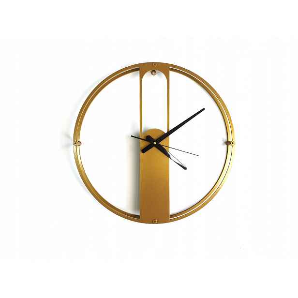 Nástěnné/stojící hodiny Evra light, velké 46 cm, Zlaté
