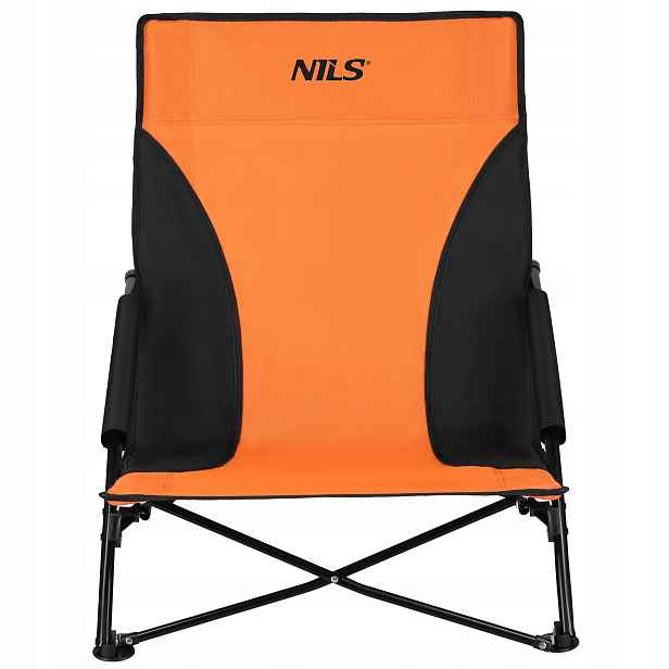 Plážové křeslo Nils NC3035 oranžovo-černé