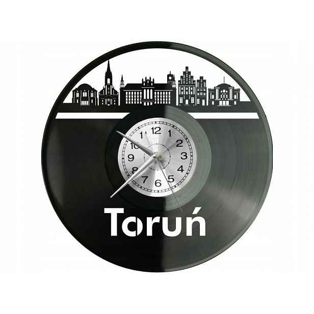 Toruň Město Polsko Nástěnné hodiny Vinylová deska Moderní Dekorativní Na