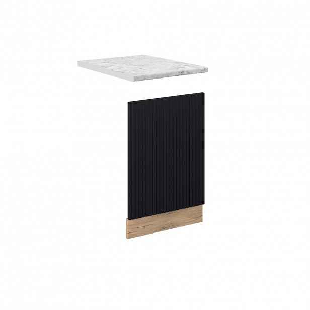 Vicco PŘEDNÍ PANEL Fame-Line Černý pruhovaný 45 cm , PD Mramor