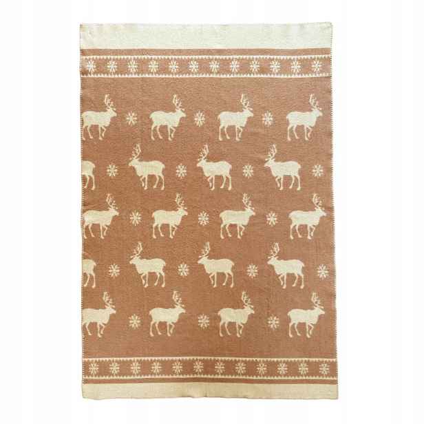 Vlněná Deka 100% Merino Australská 140x205 teplá, silná