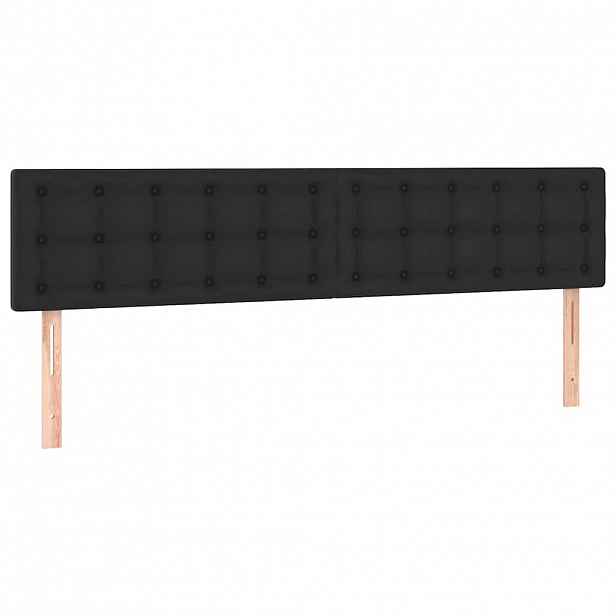 vidaXL Čela postele černá 180x5x78/88 cm umělá kůže