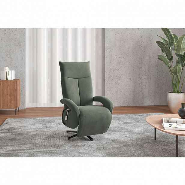 Sit & More KŘESLO, textil, zelená