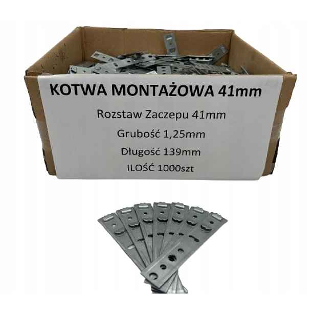 Montážní kotvy 41 mm 1000 Schuco Rehau Trocal 70 mm
