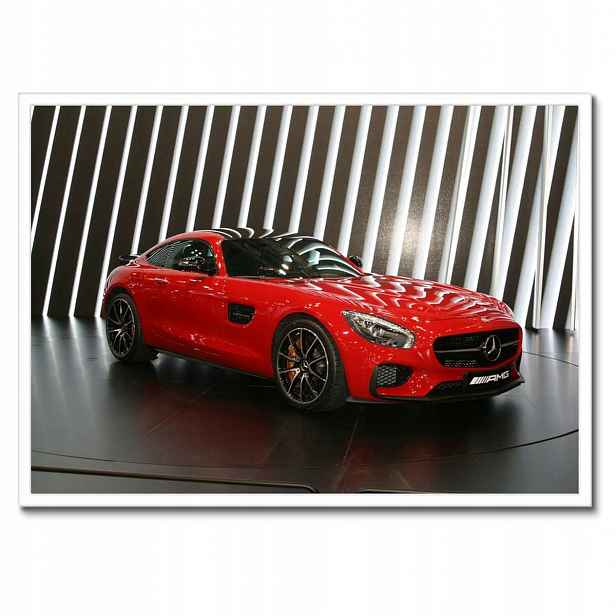 Plakáty v rámu 70x50 Červený Mercedes Amg