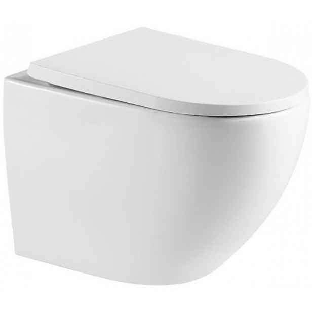 WC s prkénkem softclose závěsné SAT bílé rim-ex SAT67010RREXP