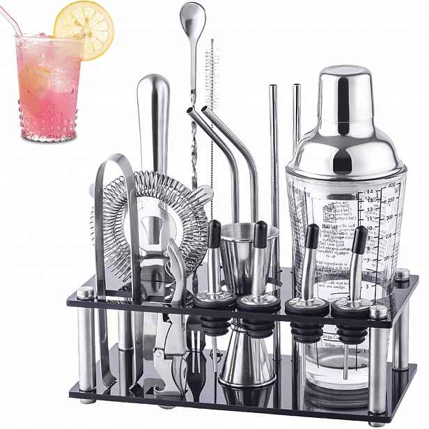 Barmanský set 17v1 Shaker na koktejly Exkluzivní sada 400 ml