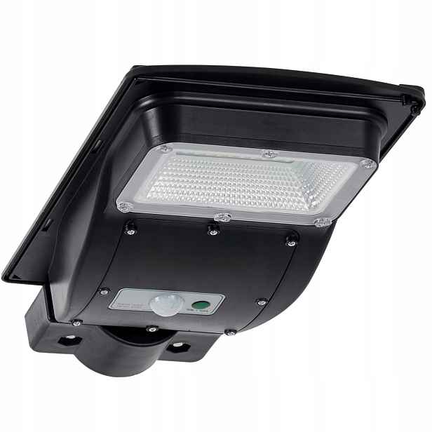 Solární pouliční Led lampa s senzorem a dálkovým ovládáním, černá Polux