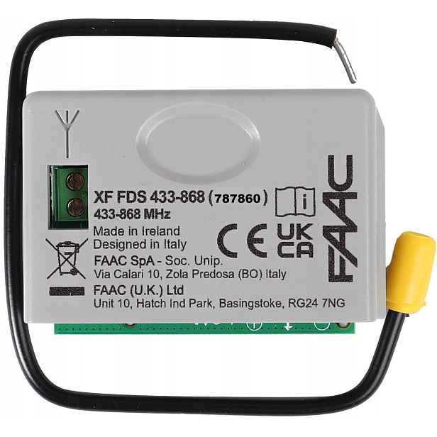 Ovladač/radiopřijímač Faac Xf LC Fds 433-868 MHz (787860)