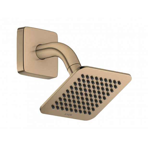 Axor Citterio C - Hlavová sprcha 12x12 cm, EcoSmart, kartáčovaný bronz 28810140
