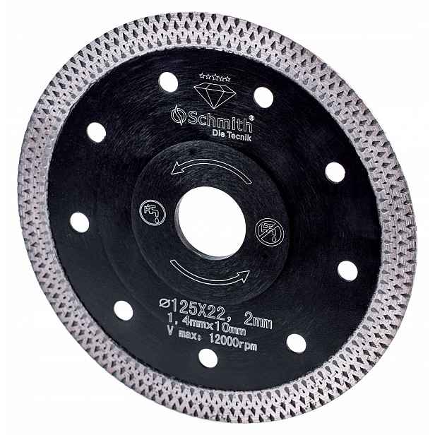 Diamantový kotouč na řezání betonu mramorového kamene Slim 200x25,4x1,8x1 mm
