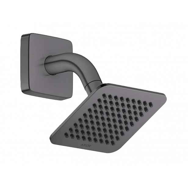 Axor Citterio C - Hlavová sprcha 12x12 cm, EcoSmart, kartáčovaný černý chrom 28810340
