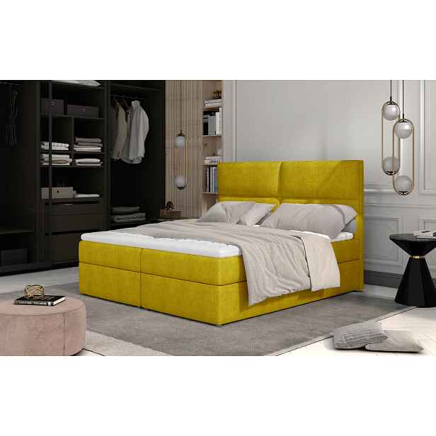 Boxspring Amber Rozměr: 140 x 200 cm, látka: Omega68