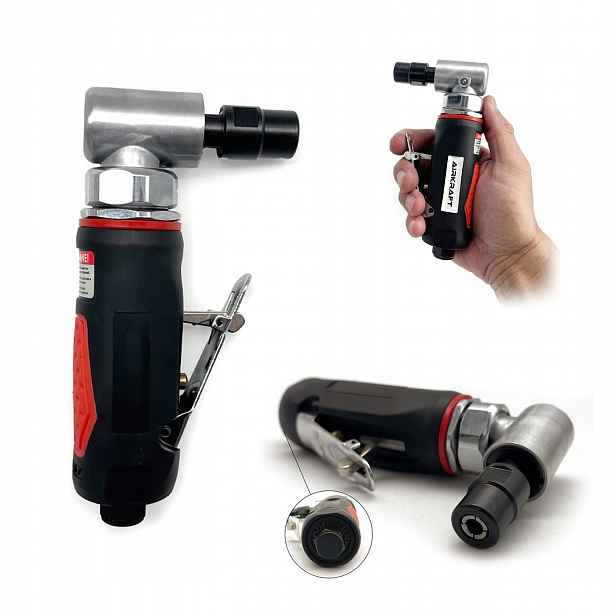 Pneumatická Úhlová Bruska S Trnem 1/4" 6 mm 20000 ot/min Airkraft