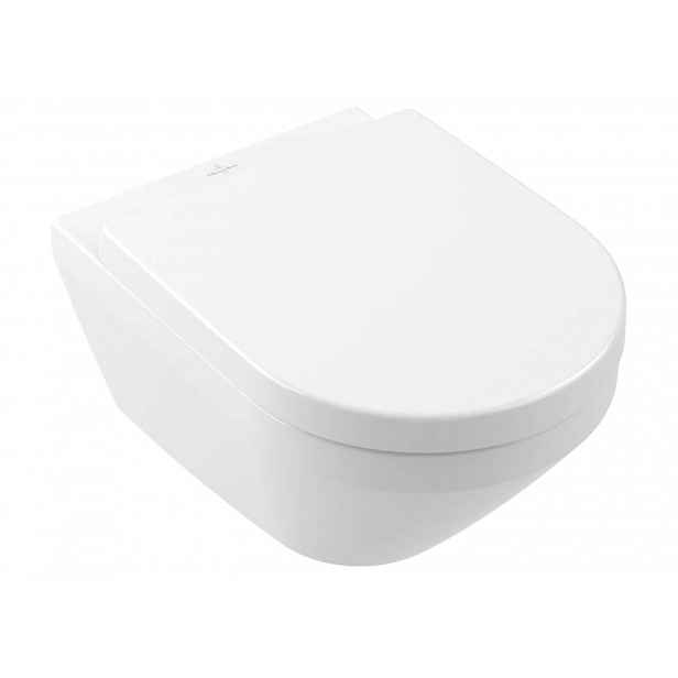 Villeroy & Boch Architectura - Závěsné WC se sedátkem SoftClosing, Rimless, TwistFlush, CeramicPlus, alpská bílá 4694CLR1