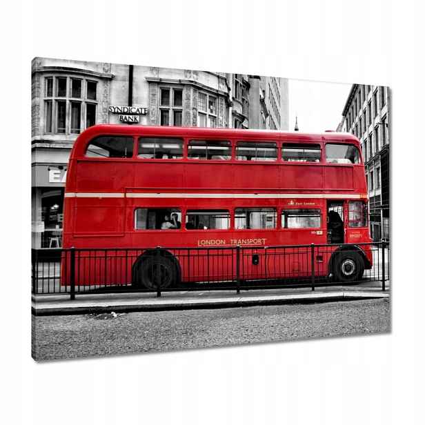 Obrazy 80x60 Červený autobus Londýn