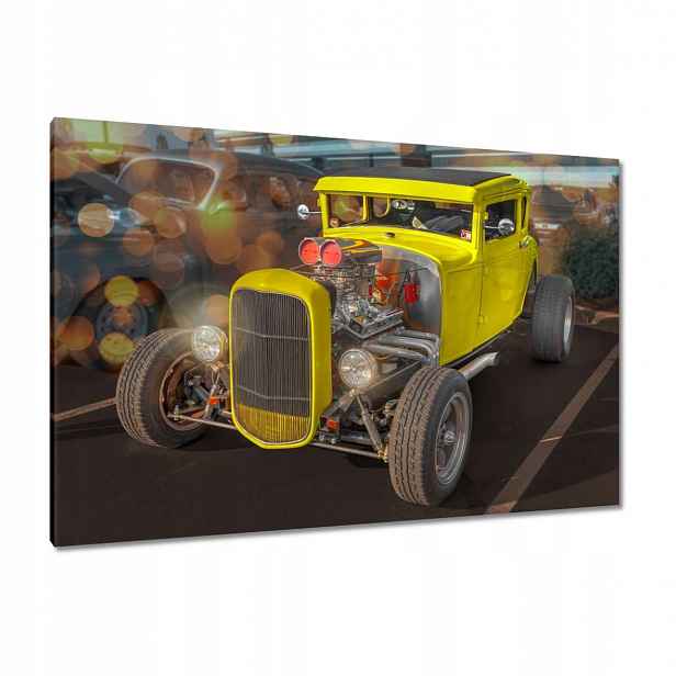 Obrazy 120x80 Žlutý Hot Rod