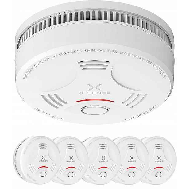 Detektor kouře Požární alarm Led indikátor, X-sense SD11 5 kusů
