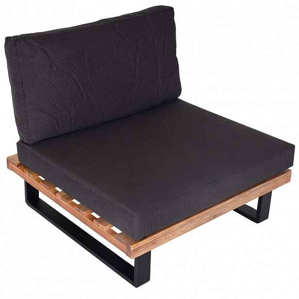 MCW LOUNGE-SESSEL Černá, hnědá, šedá