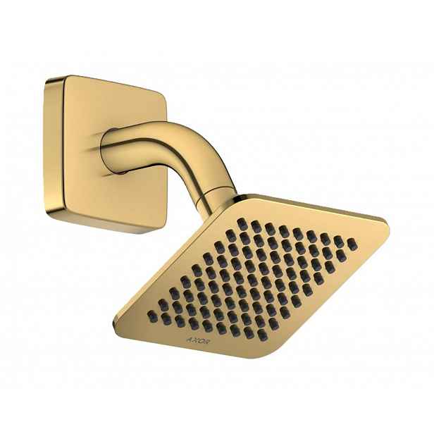 Axor Citterio C - Hlavová sprcha 12x12 cm, EcoSmart, leštěný vzhled zlata 28810990