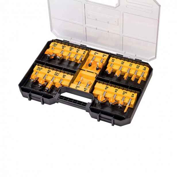 DeWALT - 22dílná sada frézovacích nástrojů DT90017