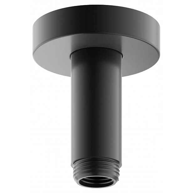 Keuco Elegance - Sprchové rameno stropní, délka 10 cm, černý chrom kartáčovaný 51689130100
